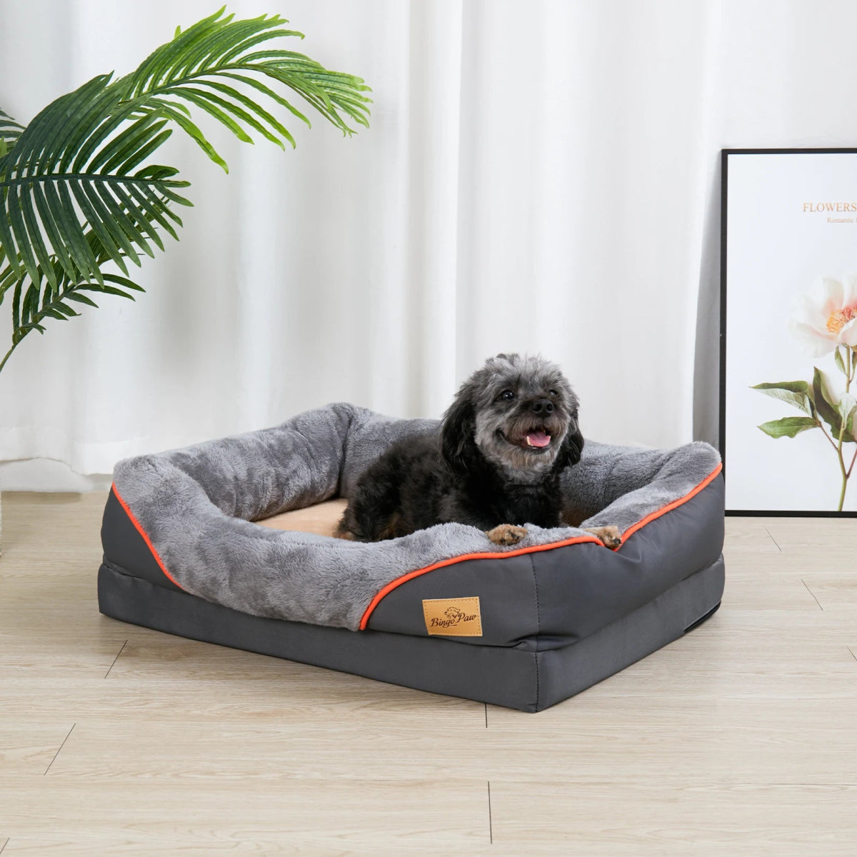 Orthopedisch Hondenbed voor Grote Honden – Afneembare Hoes & Waterdicht - Hebbr