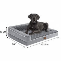Orthopedisch Hondenbed voor Grote Honden - Waterdicht, Afneembare Hoes en Antislipbasis - Hebbr