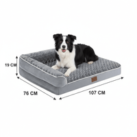 Orthopedisch Hondenbed voor Grote Honden - Waterdicht, Afneembare Hoes en Antislipbasis - Hebbr