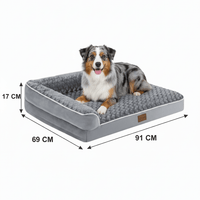 Orthopedisch Hondenbed voor Grote Honden - Waterdicht, Afneembare Hoes en Antislipbasis - Hebbr