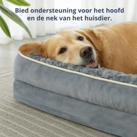 Orthopedisch Hondenbed voor Grote Honden - Waterdicht, Afneembare Hoes en Antislipbasis - Hebbr