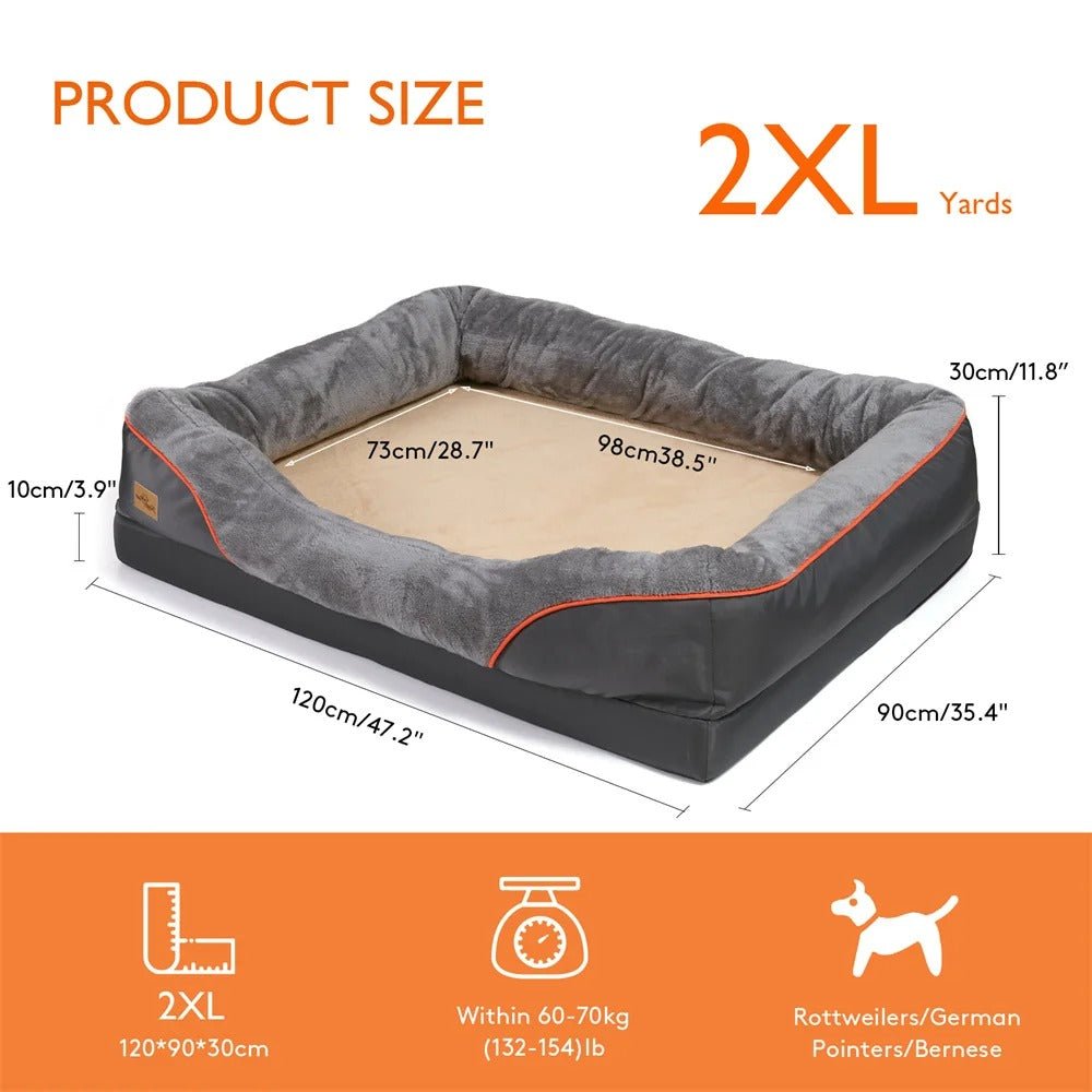 Orthopedisch Hondenbed voor Honden – Afneembare Hoes & Waterdicht - Hebbr