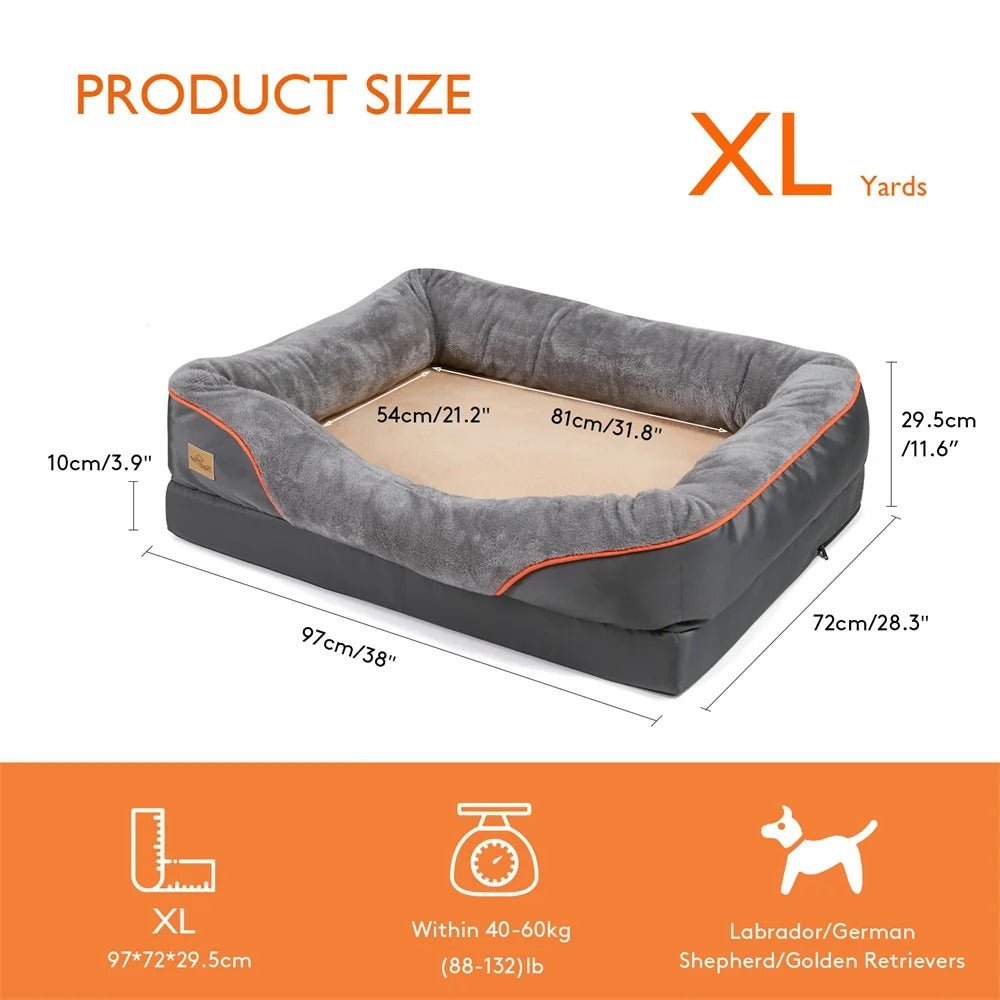 Orthopedisch Hondenbed voor Honden – Afneembare Hoes & Waterdicht - Hebbr