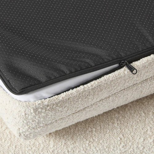 Orthopedisch Hondenkussen Voor grote en kleine honden - Luxe Memory Foam, Wasbaar, Wit - Hebbr