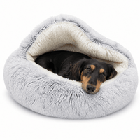 Pluche Grot Hondenbed - Hebbr