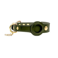Premium AirTag Lederhalsband voor Honden - Waterdicht, Verstelbaar en Veilig - Hebbr