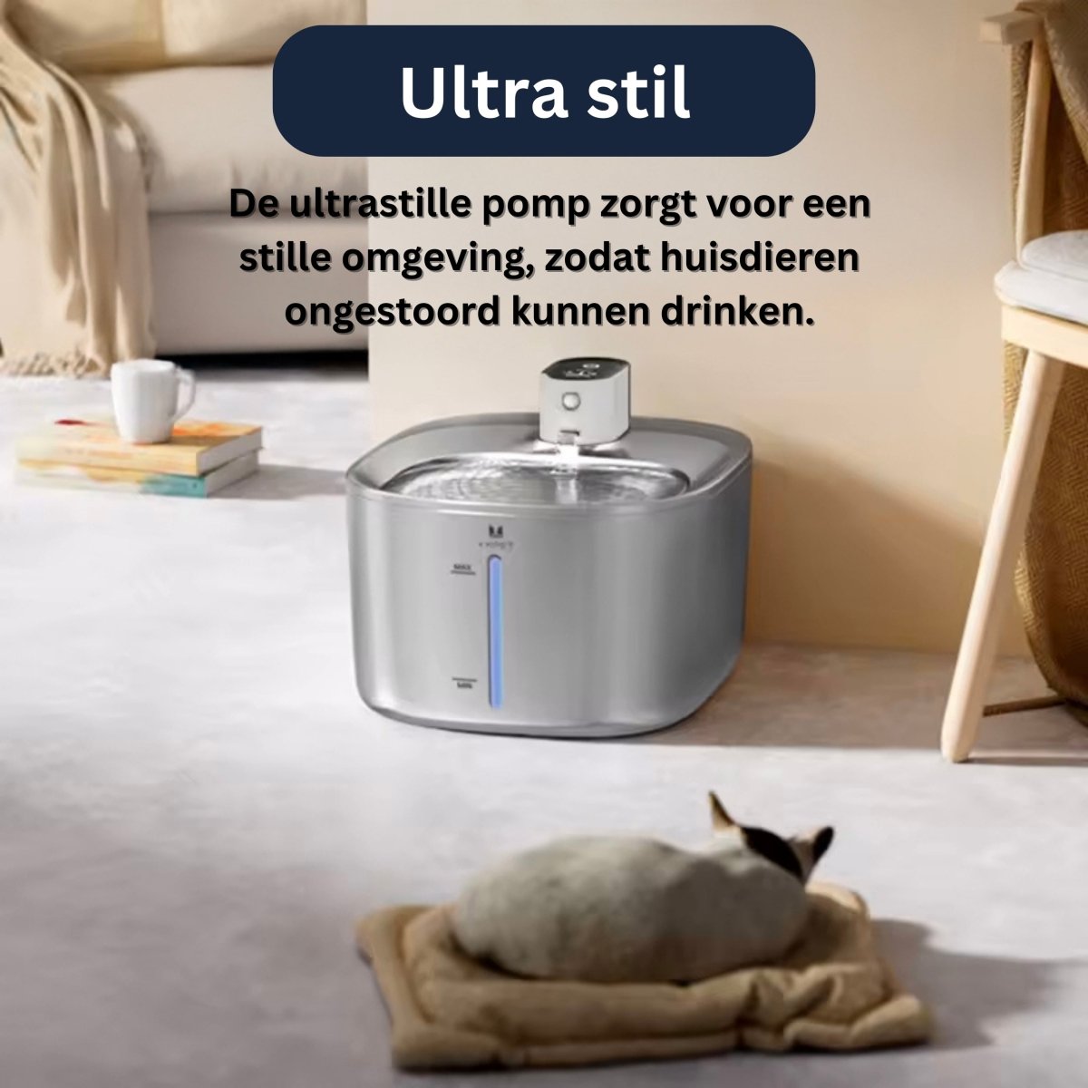 Premium Drinkfontein - Houd water vers en schoon voor je huisdier! - Hebbr