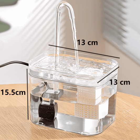 Premium Katten Drinkfontein met Filtersysteem - Stil, Hygiënisch, 2 Liter Capaciteit - Hebbr