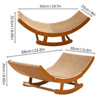 Premium Kattenbed met Kratzfunctie - Comfortabel en Stressverlagend Ontwerp, Duurzaam Golfkarton - Hebbr