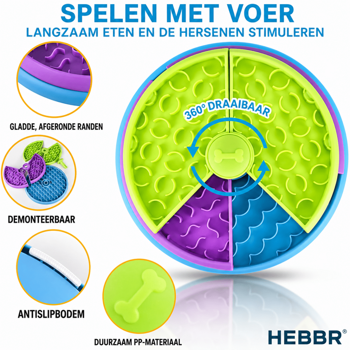 Puzzel Slow Feeder - Hebbr