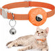 Reflecterende Kattenhalsband met AirTag Houder - Zacht Nylon, Verstelbaar 20 - 33 cm, Veilig met Bel - Hebbr