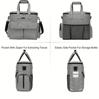 Reisbag voor Honden – Grote 6 - delige Set, Waterafstotend & Multifunctionele Vakken - Hebbr