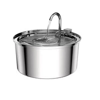 Roestvrijstalen drinkfontein voor katten en honden - 3L, stille werking en dubbele filtering - Hebbr