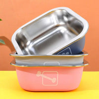 RVS Hondenkom met Antislipbasis - Duurzaam Roestvrij Staal voor Honden en Katten - M en L - Hebbr