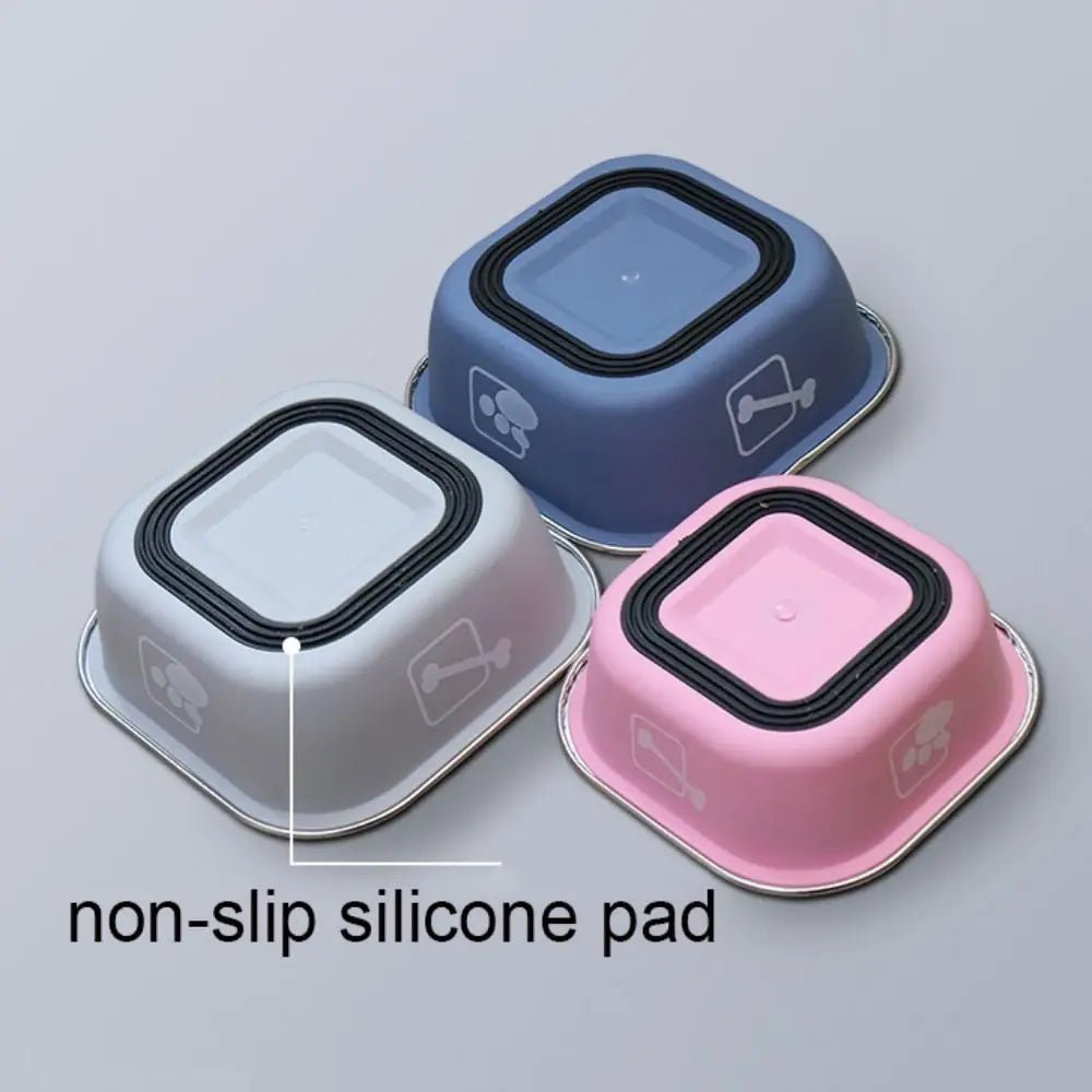 RVS Hondenkom met Antislipbasis - Duurzaam Roestvrij Staal voor Honden en Katten - M en L - Hebbr