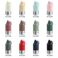 RVS Hondenwaterfles 1000ml met Afneembare Voer - en Waterkom - Dubbelwandig en BPA - vrij - Hebbr