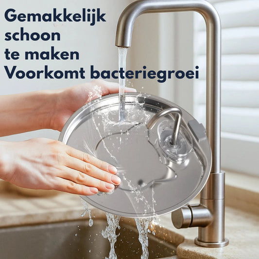 RVS Kattenfontein 3.2L met Ingebouwd Filtersysteem en Ultra Stille Waterpomp voor Huisdieren - Hebbr