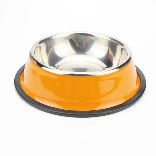 RVS Voerbak Hond en Kat met Antislip Bodem - Diverse Maten en Kleuren, 200ml tot 1600ml - Hebbr