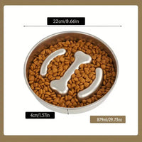 RVS Voerbak Hond en Kat met Antislip - Verhoogd Ontwerp voor Gezonde Eetpostuur - Hebbr