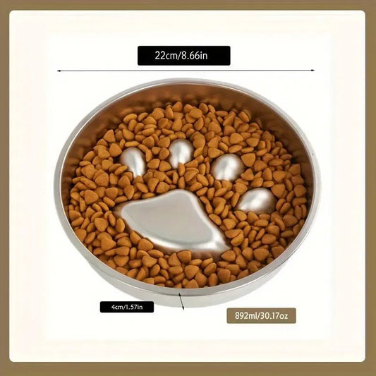 RVS Voerbak Hond en Kat met Antislip - Verhoogd Ontwerp voor Gezonde Eetpostuur - Hebbr