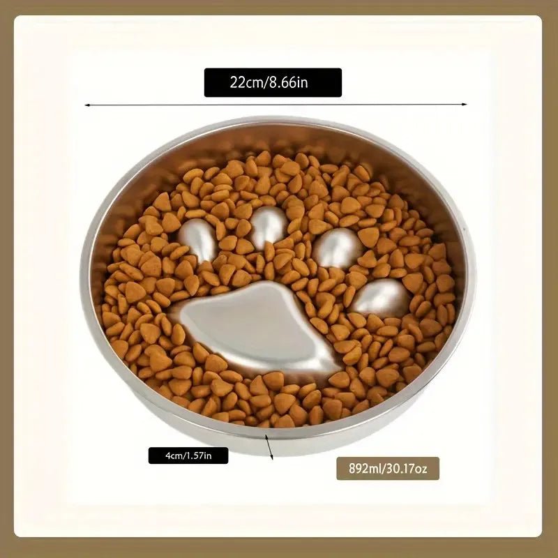 RVS Voerbak Hond en Kat met Antislip - Verhoogd Ontwerp voor Gezonde Eetpostuur - Hebbr