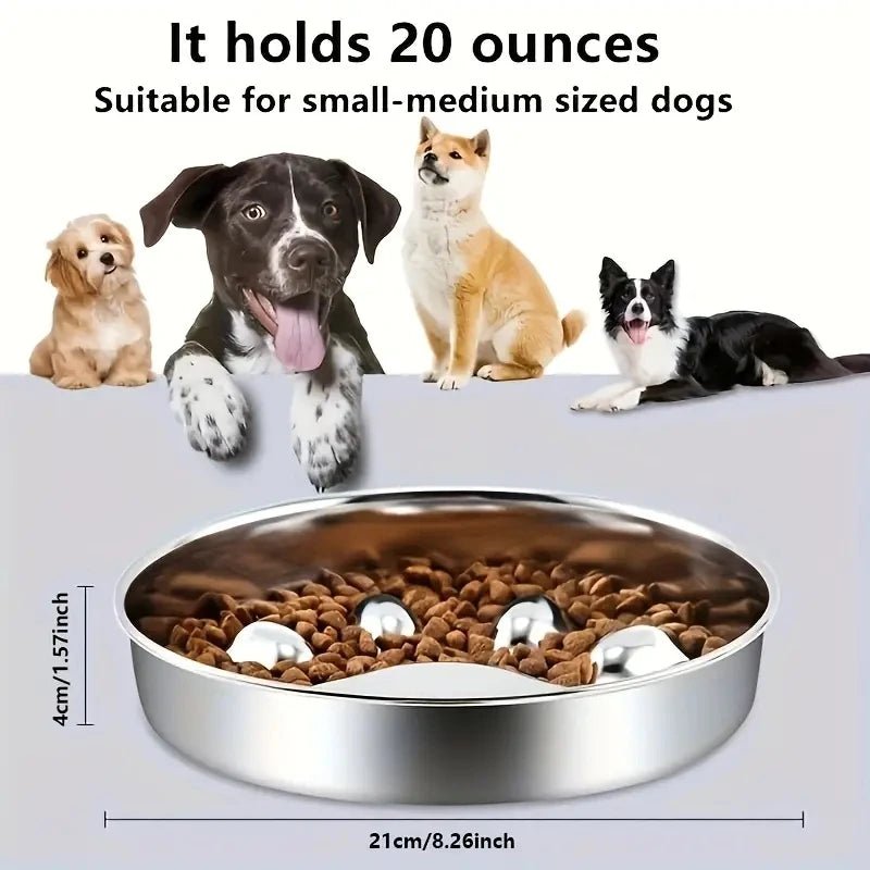 RVS Voerbak Hond en Kat met Antislip - Verhoogd Ontwerp voor Gezonde Eetpostuur - Hebbr