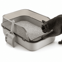 Semi-Gesloten Kattenbak - Hebbr