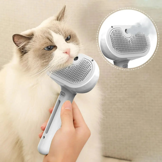 Sento Hondenborstel | Elektrische 3-in-1 met Spray en Massage - Hebbr