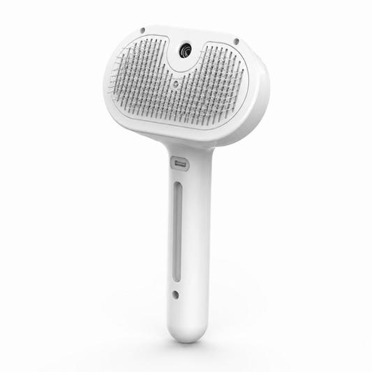 Sento Hondenborstel | Elektrische 3-in-1 met Spray en Massage - Hebbr
