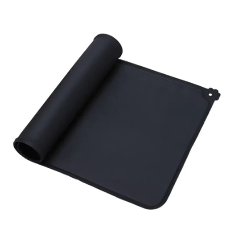 Siliconen Honden - en Kattenvoer Mat, Waterdicht en Antiaanbak, 48 x 30 cm - Voor Eenvoudig Schoonmaken - Hebbr