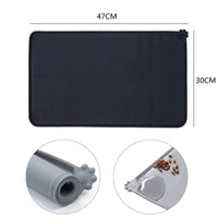 Siliconen Honden - en Kattenvoer Mat, Waterdicht en Antiaanbak, 48 x 30 cm - Voor Eenvoudig Schoonmaken - Hebbr