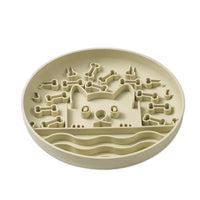 Siliconen Lick Mat voor Honden en Katten - Antislip Voederbak, 25 cm, Groen, BPA - vrij - Hebbr