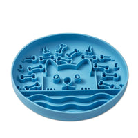 Siliconen Lick Mat voor Honden en Katten - Antislip Voederbak, 25 cm, Groen, BPA - vrij - Hebbr