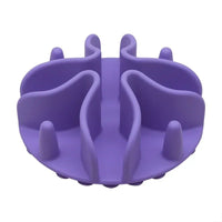 Siliconen Spiralen Voerbak Inzetstuk met Sterke Zuignap voor Kleine, Middelgrote en Grote Honden - Hebbr