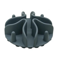 Siliconen Spiralen Voerbak Inzetstuk met Sterke Zuignap voor Kleine, Middelgrote en Grote Honden - Hebbr