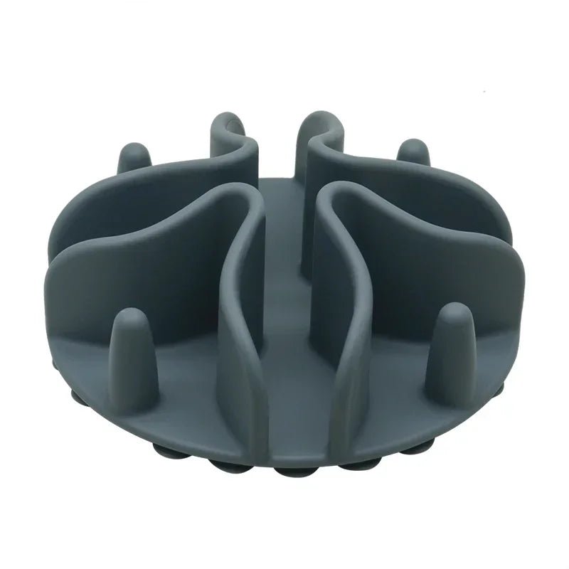 Siliconen Spiralen Voerbak Inzetstuk met Sterke Zuignap voor Kleine, Middelgrote en Grote Honden - Hebbr