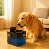 Slimme draadloze drinkfontein voor huisdieren - 2.2L met bewegingssensor en stille werking - Hebbr