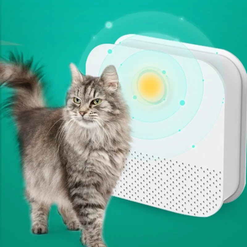 Slimme luchtzuiveraar voor kattenbak, geurverwijderaar voor huisdieren met effectieve luchtfiltering - Hebbr