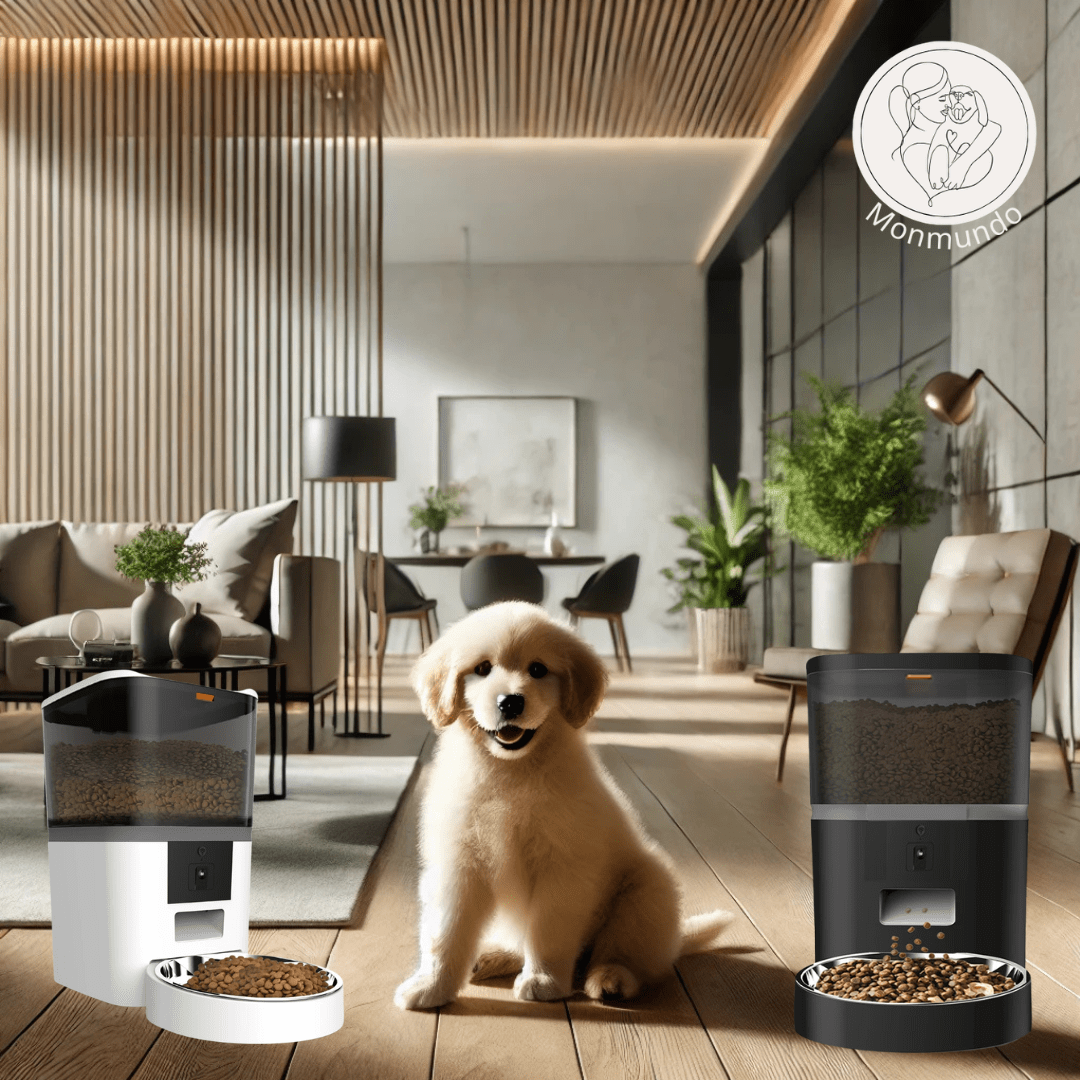 Slimme Voederautomaat voor Honden en Katten – Duurzaam, HD - Camera & App Besturing - Hebbr