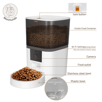 Slimme Voederautomaat voor Honden en Katten – Duurzaam, HD - Camera & App Besturing - Hebbr