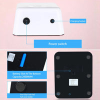 Slimme Voerautomaat voor Honden en Katten met Inductiedeksel - Oplaadbare 350ml Bak - Hebbr