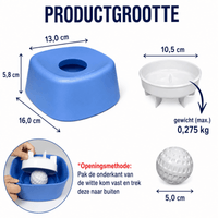 Slow Feeder Hondenkom | Antislip, Interactieve Rollende Bal - Hebbr
