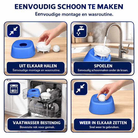 Slow Feeder Hondenkom | Antislip, Interactieve Rollende Bal - Hebbr