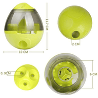 Snack - Ball voor Honden - Interactief Speelgoed voor Mentale Stimulatie en Beweging - Geel/Pink - Hebbr