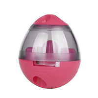 Snack - Ball voor Honden - Interactief Speelgoed voor Mentale Stimulatie en Beweging - Geel/Pink - Hebbr