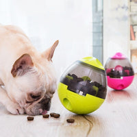 Snack - Ball voor Honden - Interactief Speelgoed voor Mentale Stimulatie en Beweging - Geel/Pink - Hebbr