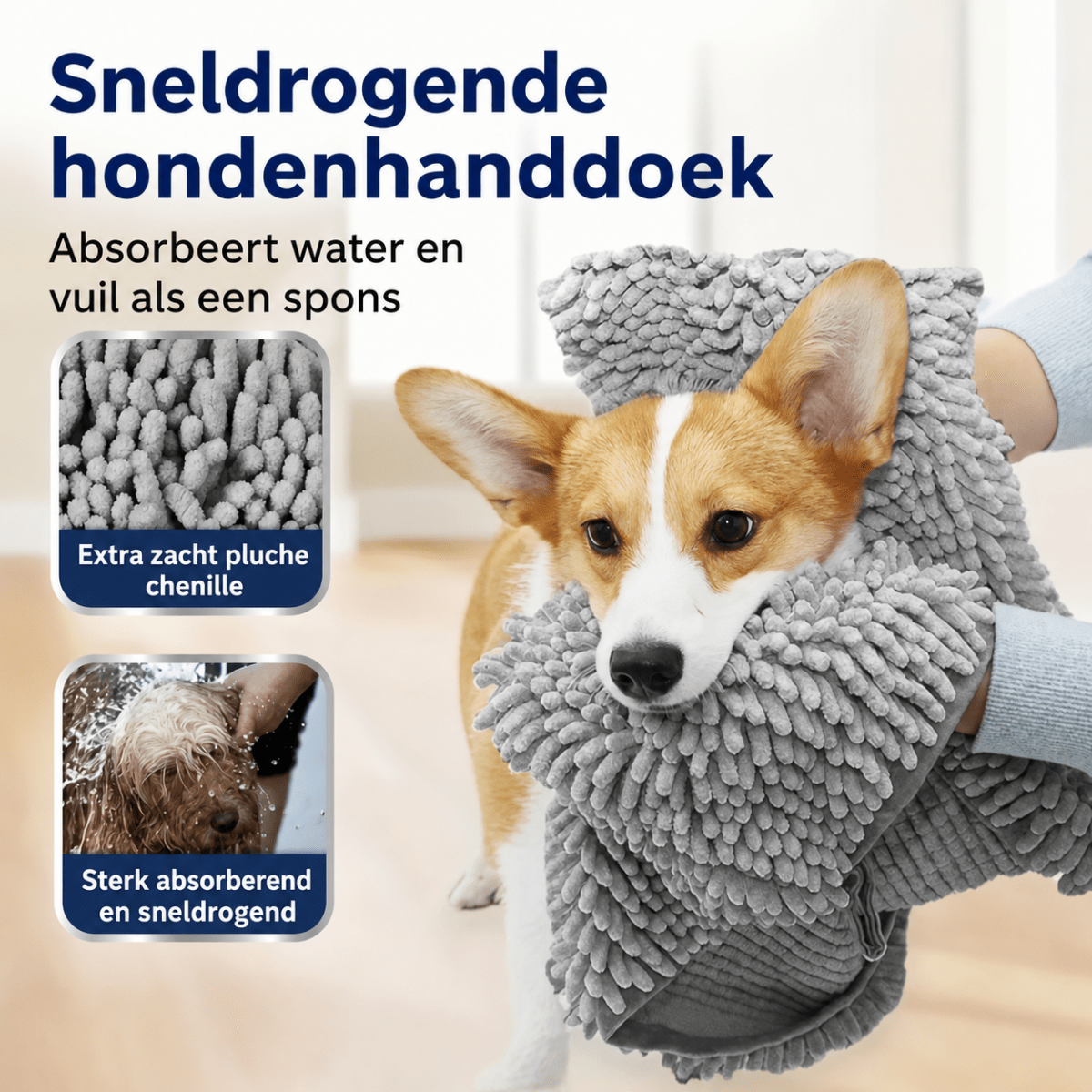 Sneldrogende Badhanddoek - Hebbr