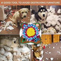 Snuffelmat Hond - Antiklapmat voor Training en Langzame Voeding - 48 x 48 cm, Veilig Pluche - Hebbr