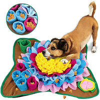 Snuffelmat Hond - Antiklapmat voor Training en Langzame Voeding - 48 x 48 cm, Veilig Pluche - Hebbr
