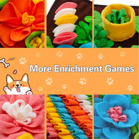 Snuffelmat Hond - Antiknelling Mat van Zachte Fleece, Educatief Speelgoed voor Stressvermindering, 39x39 cm - Hebbr